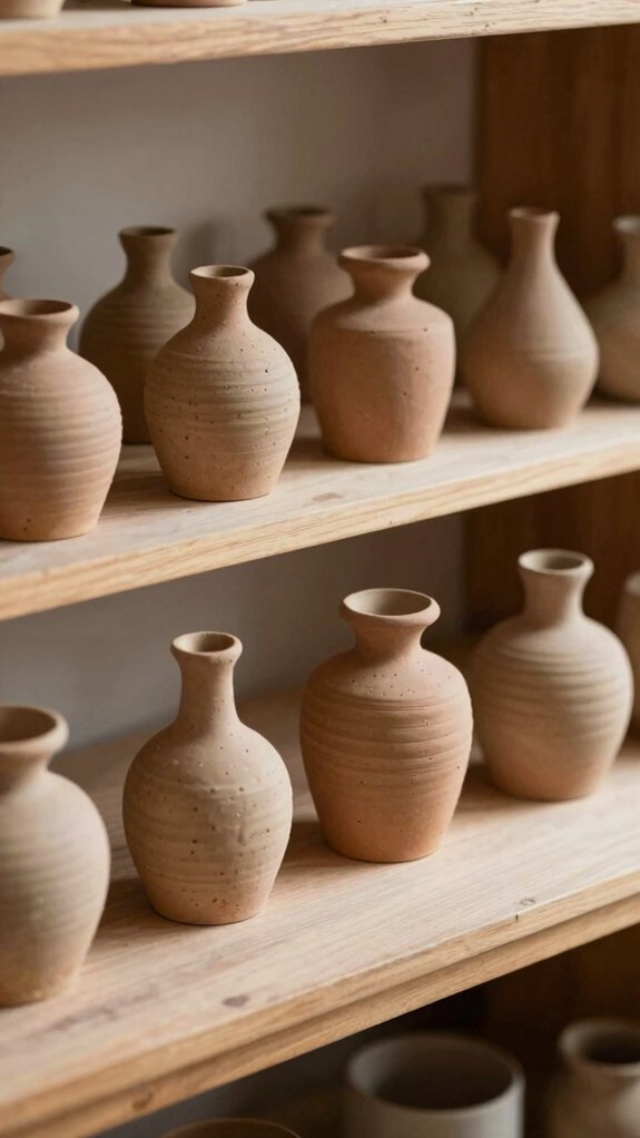 single stem mini shelf vases