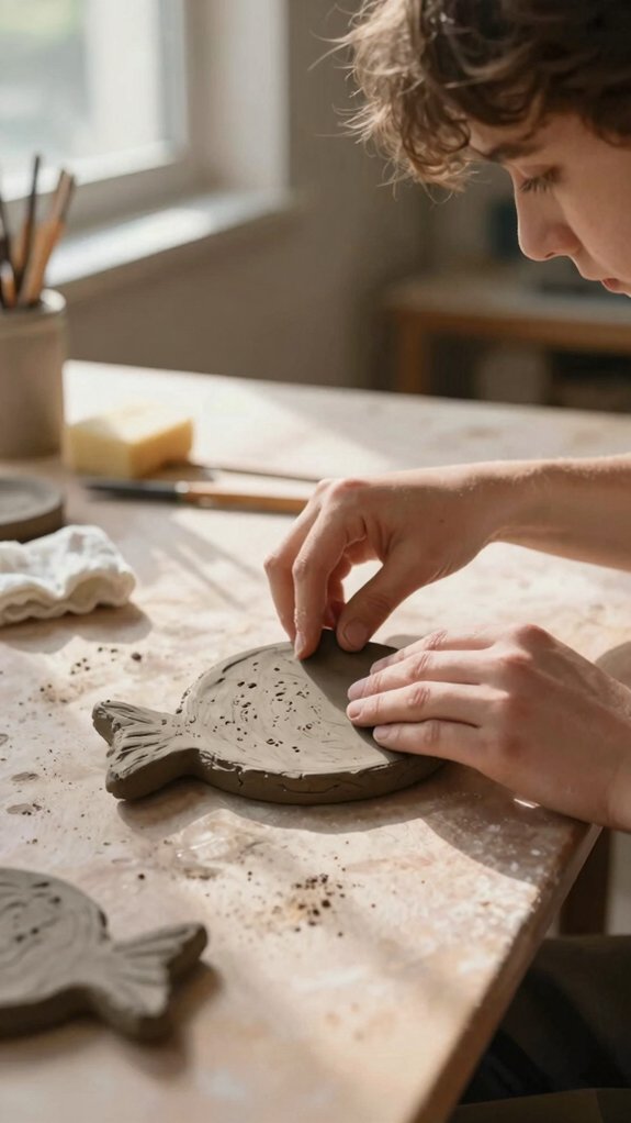 sketch cut texture slab fish