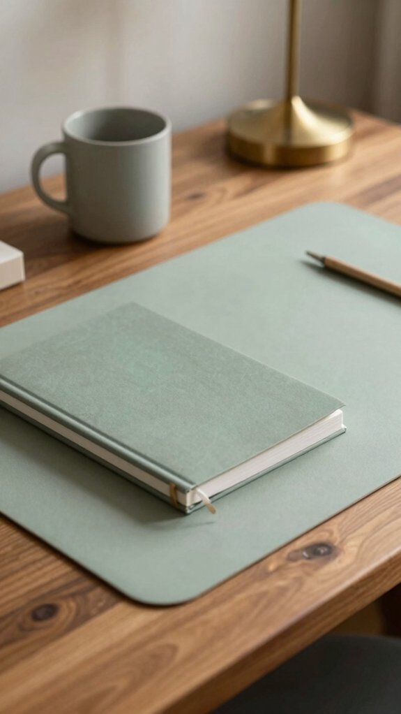 soft warm neutral study table
