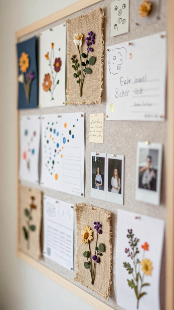 teen fabric collage board