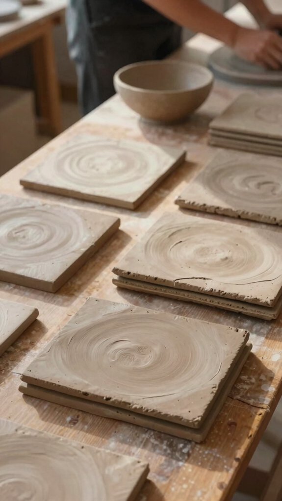 template driven slab pottery learning