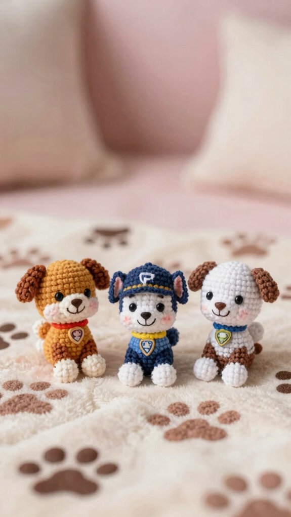 tiny cute paw plush