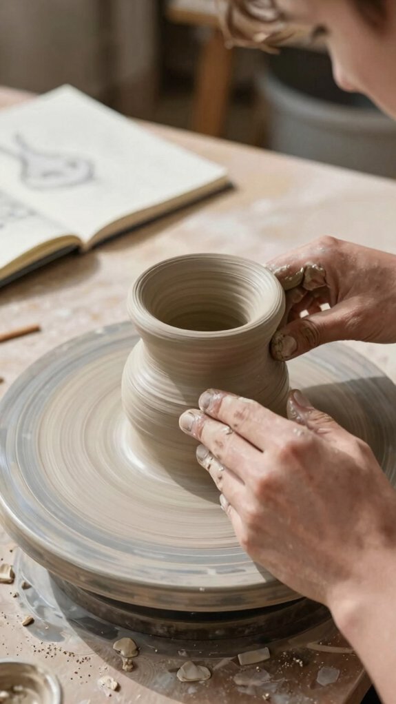 traditional hand built clay coils