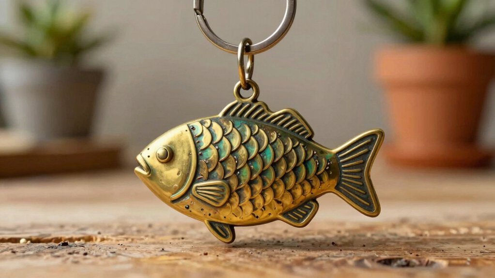 twelve creative fish keychains