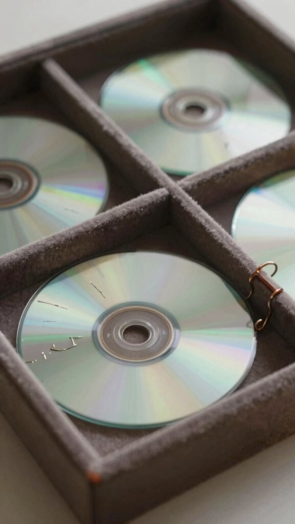 upcycled cd sparkly jewelry tray