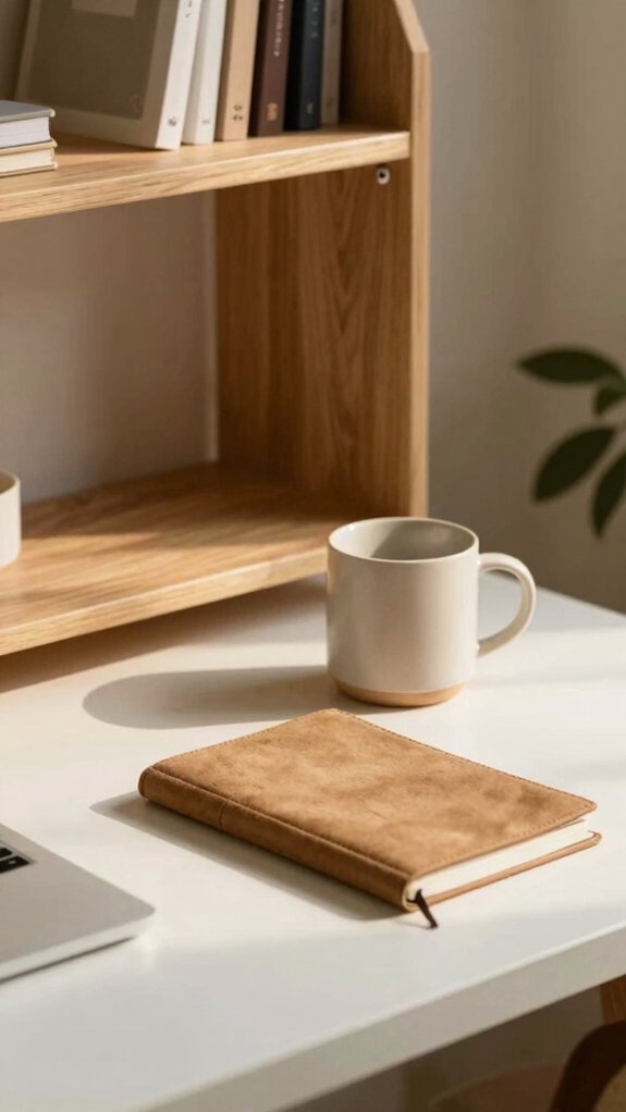 vertical storage with closed shelves