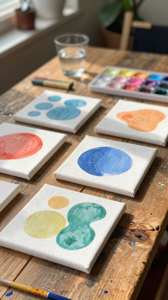 wallet sized mini canvas art