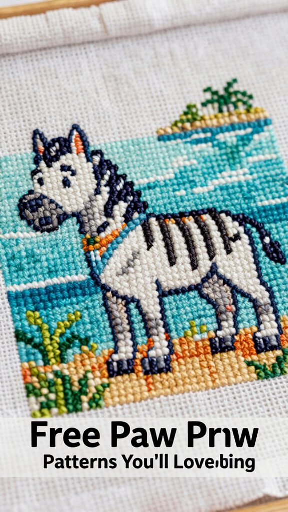 zuma ocean scene cross stitch
