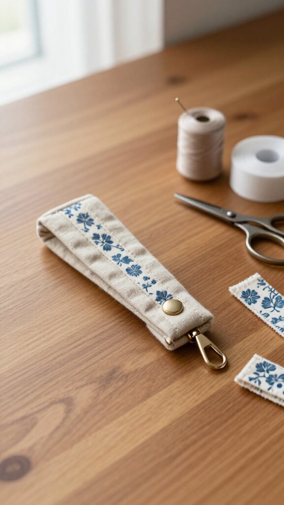 5 8 inch fabric key fob