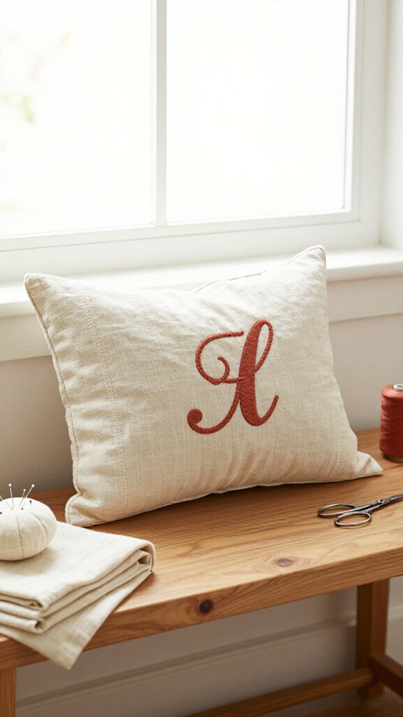 add monogram with invisible ink