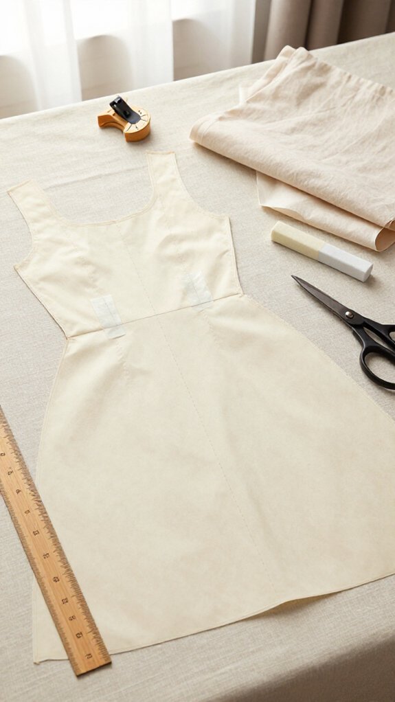 adjust vintage pattern fit carefully