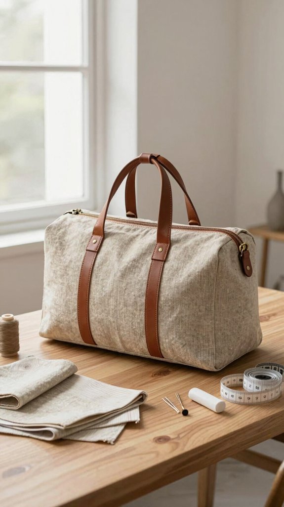 beginner boxy weekend duffel
