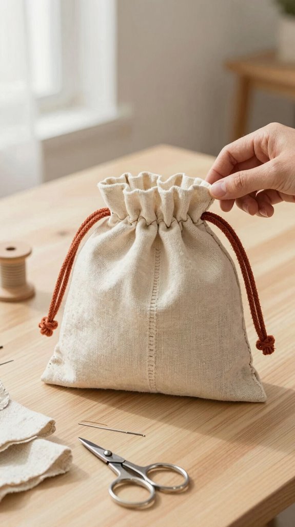 beginner drawstring gift bag