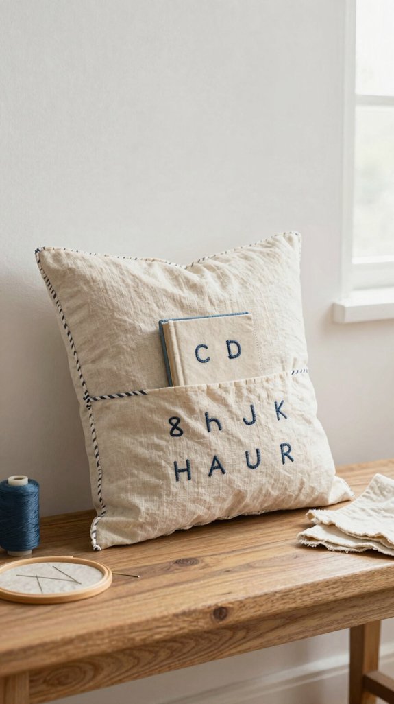 beginner friendly applique reading pillows