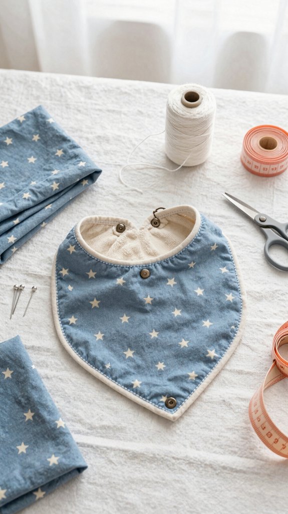 beginner friendly bandana baby bib