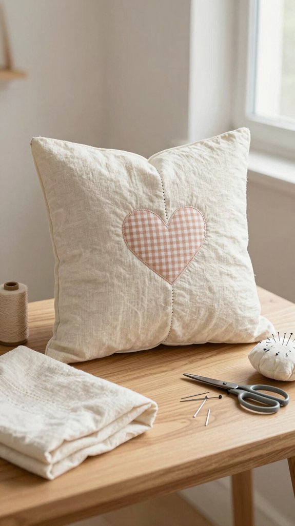 beginner friendly quilted nursery pillow
