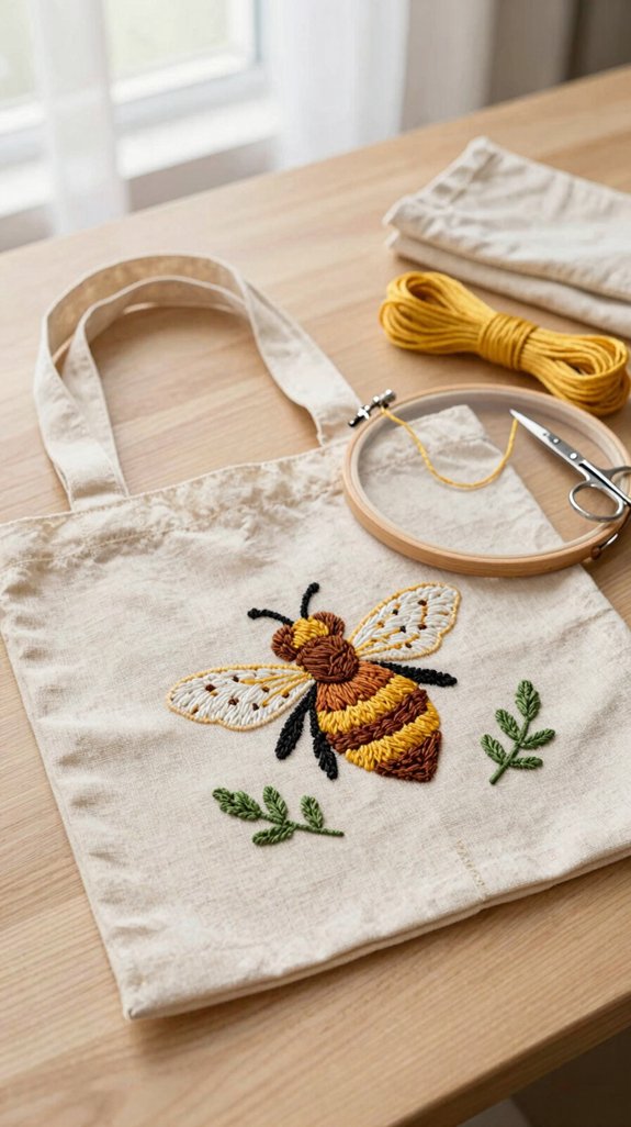 beginner honeycomb bee sewing kit