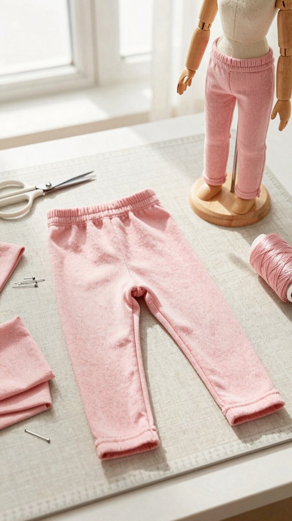 beginner knit doll leggings