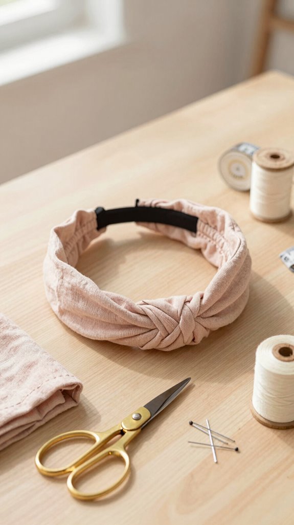beginner knotted headband tutorial