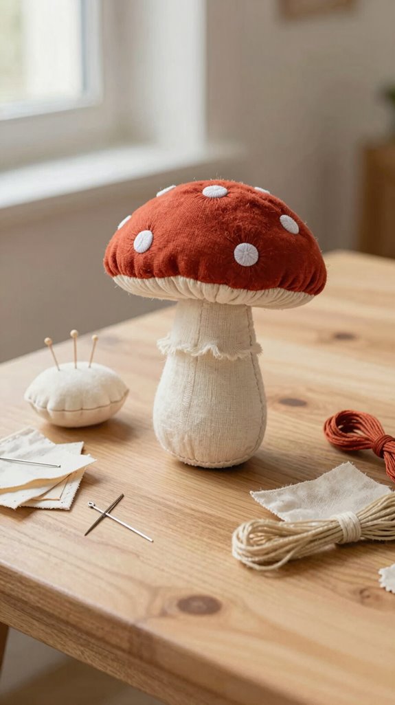 beginner mushroom plush pattern