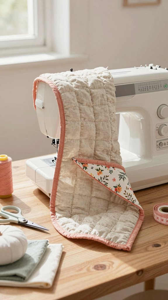 beginner reversible cover sewing