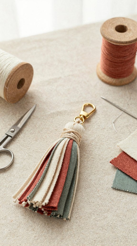 boho tassel keychain tutorial
