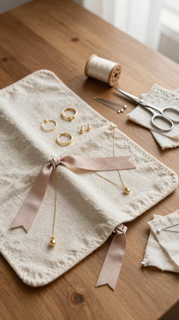 boutique travel jewelry roll
