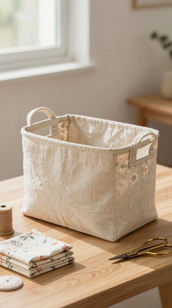 boxed base reinforced basket