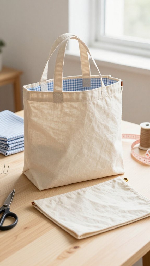 boxed corners foldable tote