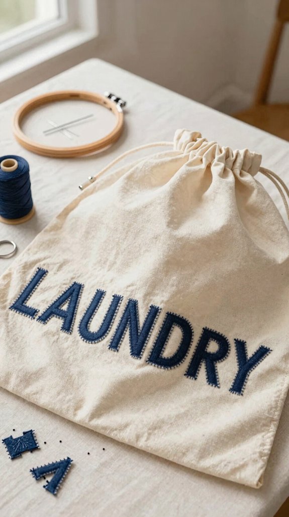 budget friendly personalized laundry bag