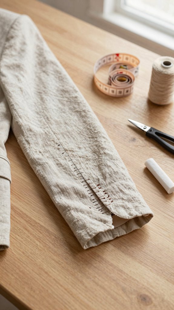 careful stitches for fit