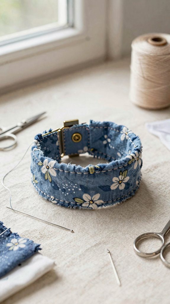 cheerful diy fabric bracelet
