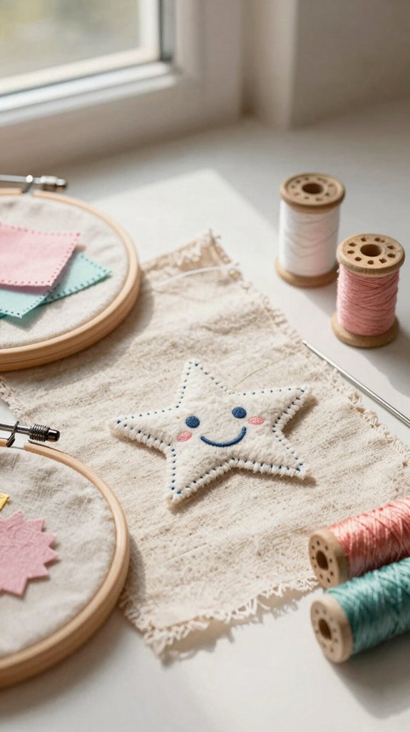 cheerful kids sewing studio