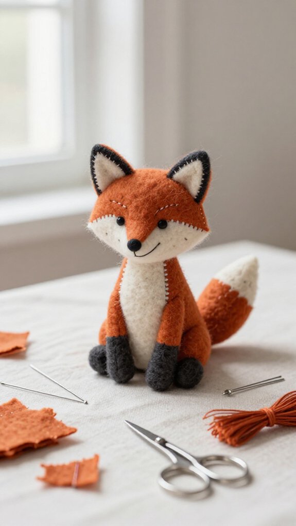 cheerful quick felt animal