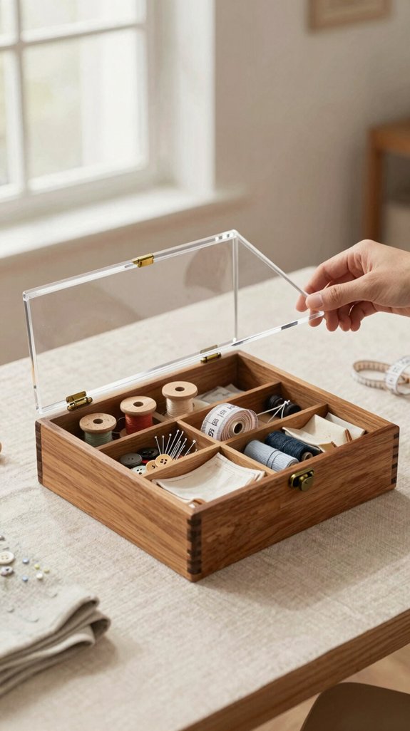 clear acrylic dustproof storage lid