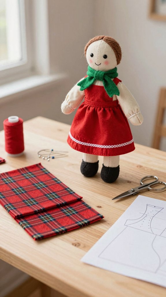 cozy 18 inch christmas doll outfits