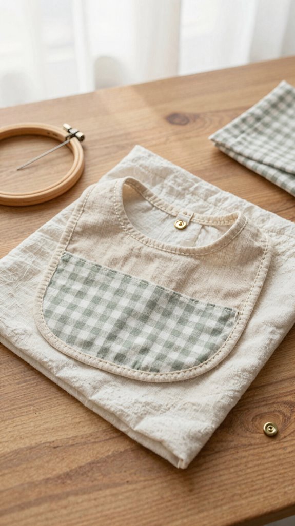cozy absorbent homemade baby bib