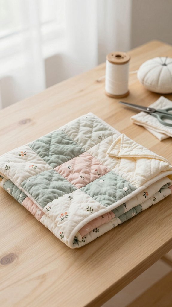 cozy car seat doll quilt
