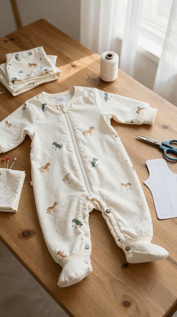 cozy footed baby pajamas