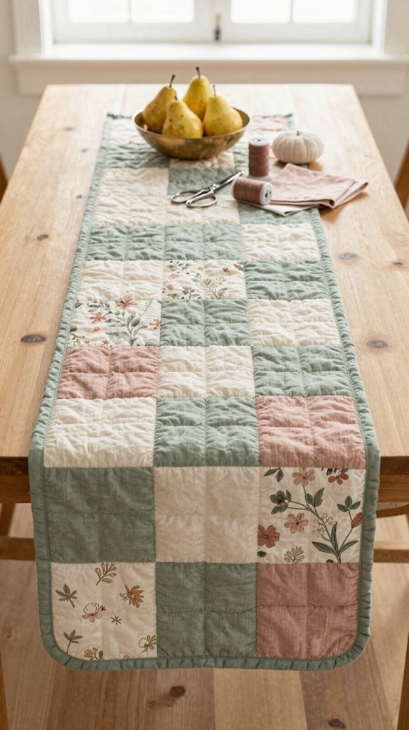 cozy quilted table runner project