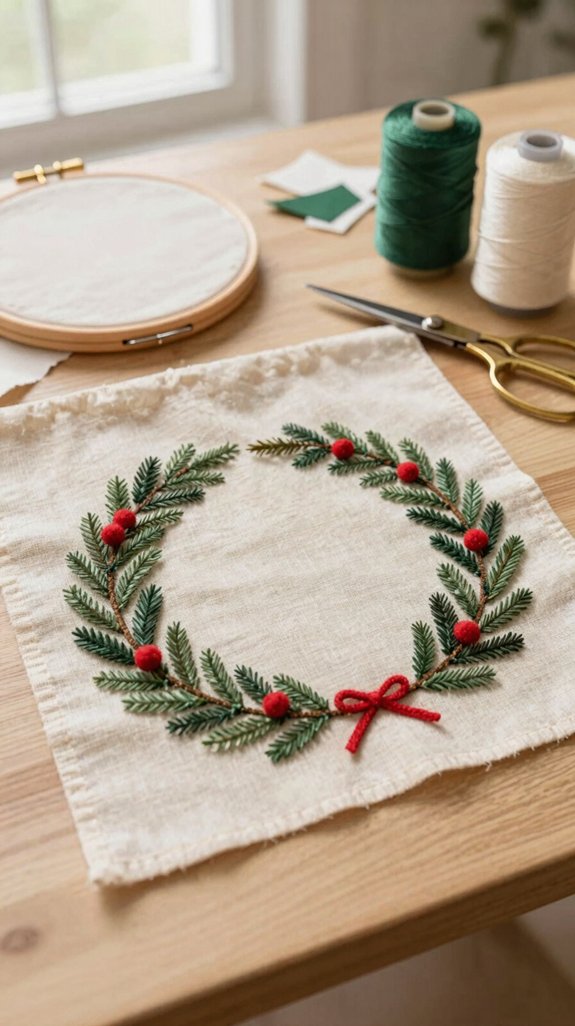 cozy stitched holiday branding