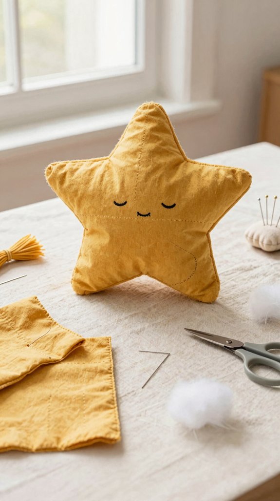 cozy stuffed star pillow plush