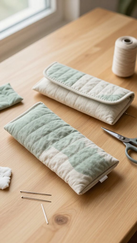 cozy zippered glasses pouch