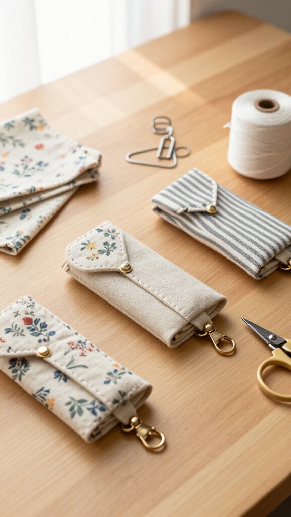 easy custom fabric key fobs