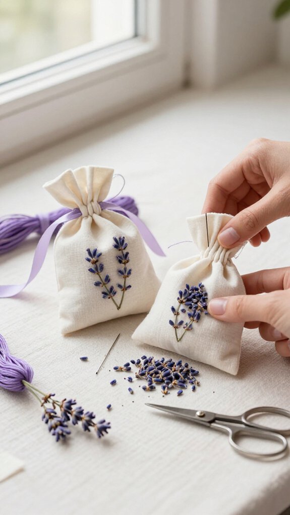 easy diy lavender drawer sachets