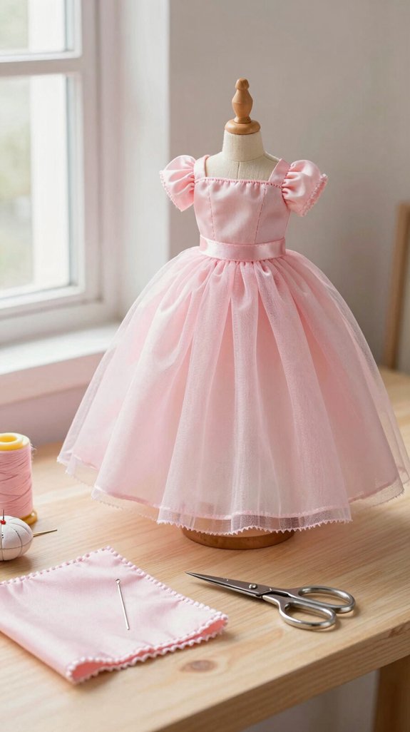 easy sparkly doll princess dress
