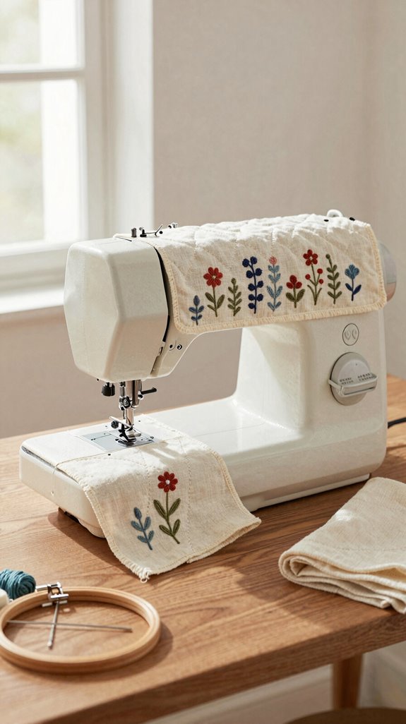 embroider then assemble cover
