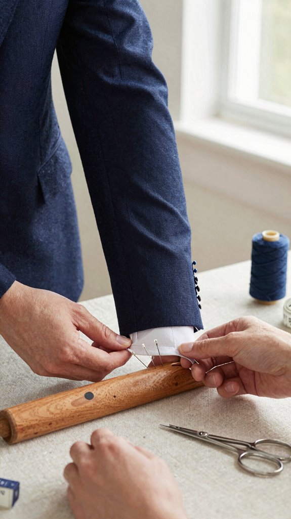 extend shirt sleeves correctly