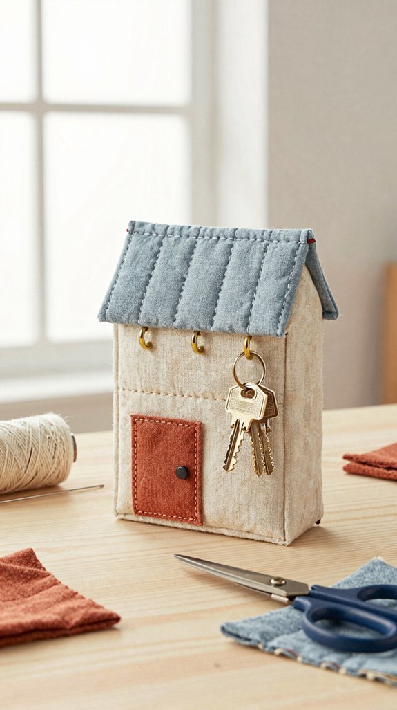 fabric key strap clasp