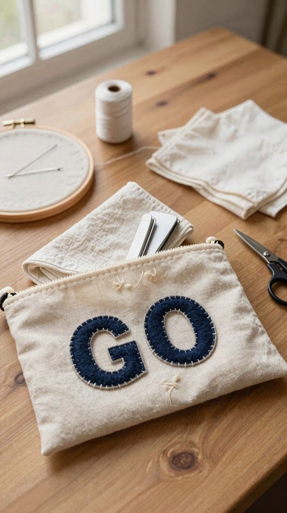 fabric letter appliqu budget trick